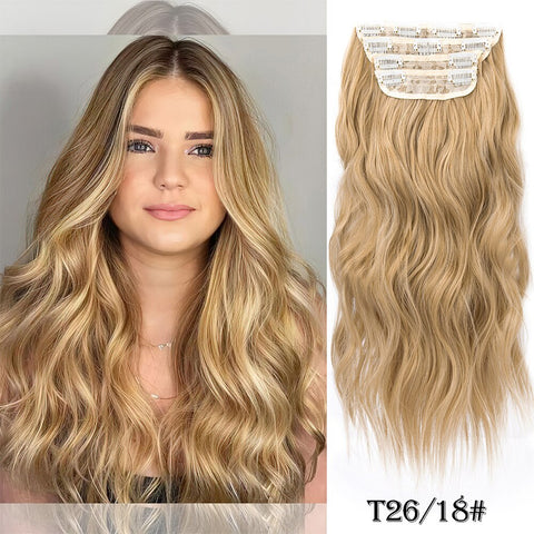 4Pcs/Set 20Inch Synthetic Hair Clip