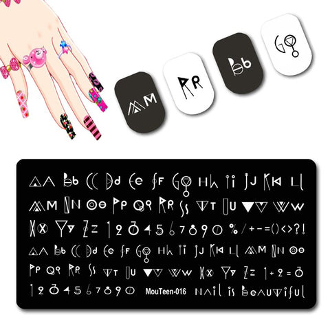 2022 New Pattern Nail Stamping Plates Graffiti Art