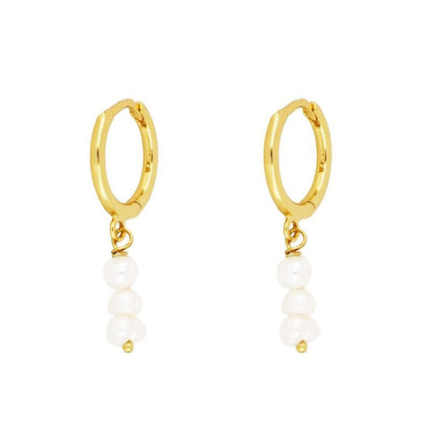 925 Sterling Silver Pearls Earrings