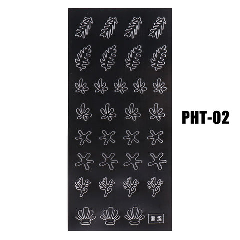New Heart Butterfly Star Nail Stickers