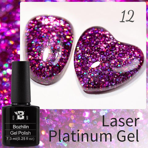 New Chameleon Flake Gel Nail Polish