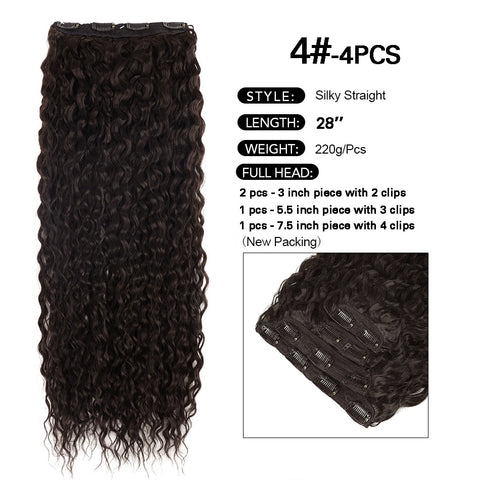 New Synthetic Curly Clip-In Hair Extensions