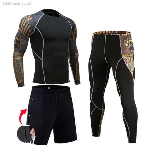 Men Running Fitness Sports Suits