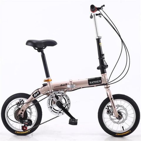 14-inch Adult Folding Bike Portable Ultralight Bicycle