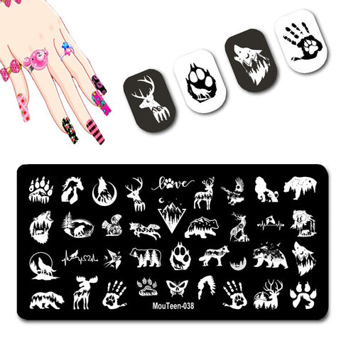 2022 New Pattern Nail Stamping Plates Graffiti Art