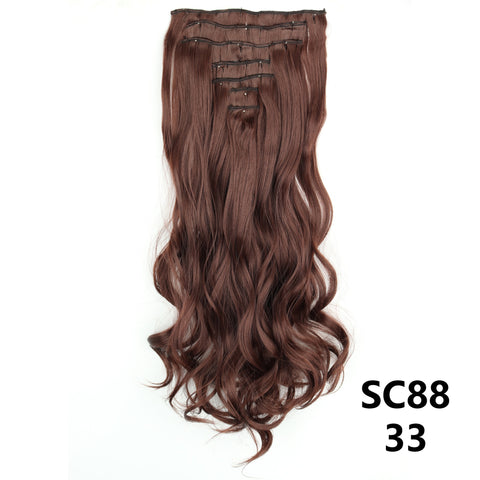New Long Straight Natural 16 Clip