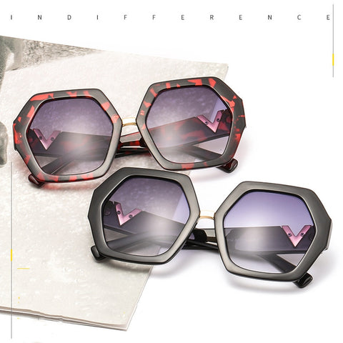 New Fashion Women Irregular Oversized Sunglasses