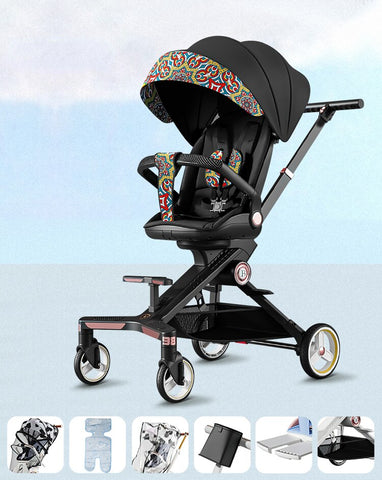 Baby Can Sit Lie Two-way Folding Stroller