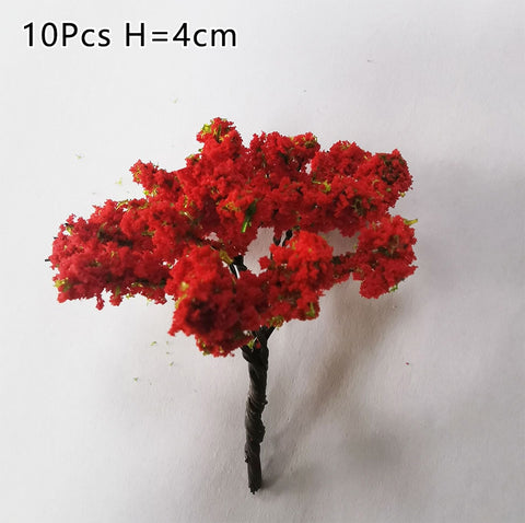 20/70pcs Plastic Model Train Artificial Miniature Tree