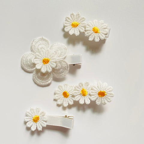 Children Lace White Barette Princess Hooks