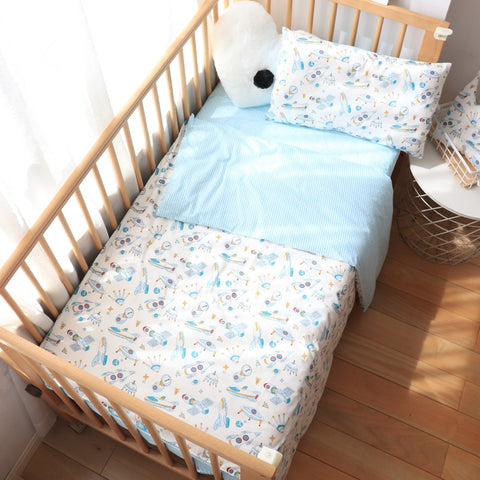 3 Pcs Baby Crib Bedding Set