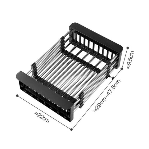 Adjustable Kitchen Stainless Steel Sink Rack