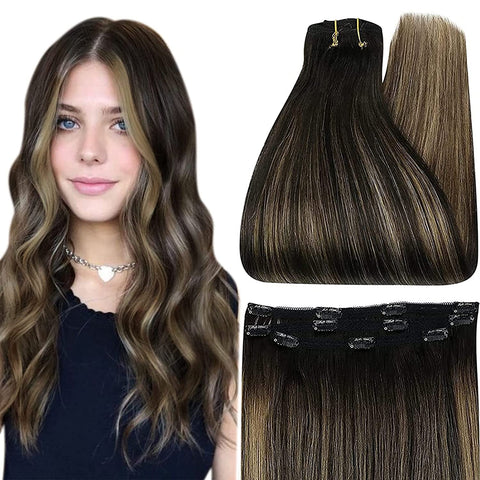 New Full Shine 50 Grams Clip in Hair Extensions