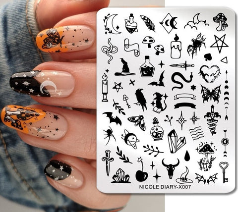 New Flower Leaves Nail Stamping Plates