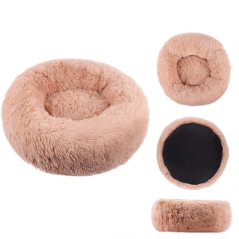 Cat Nest Round Soft Shaggy Mat