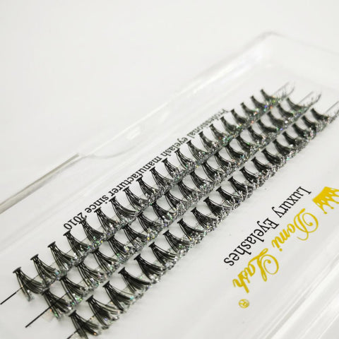 20D 60 Bundle Glitter Cluster Eyelash Extension with Shining