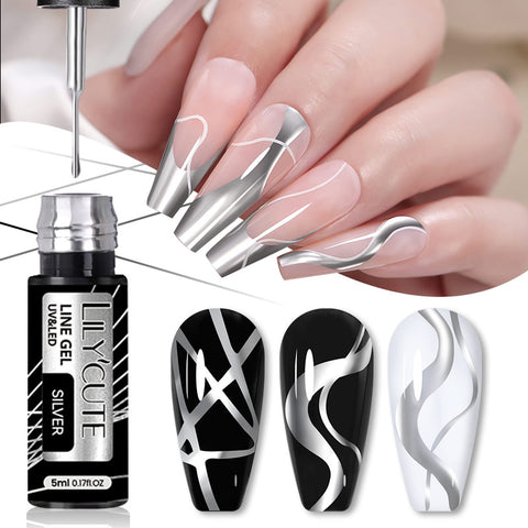 5ml Metallic Painting Liner Gel Polish