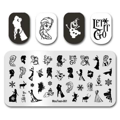 New Nail Plates Stamp King Manicure Set