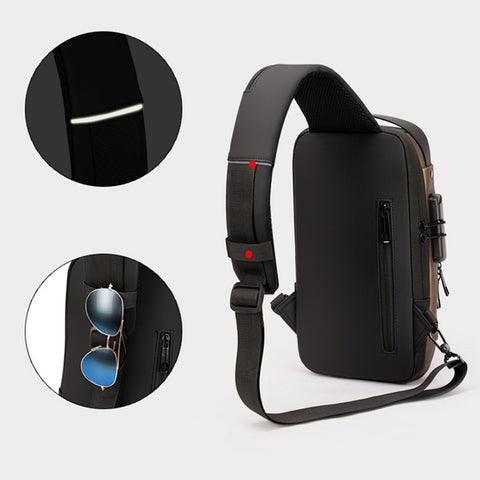Men Sling Cross Body Shoulder Chest Bag