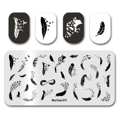 New Nail Plates Stamp King Manicure Set