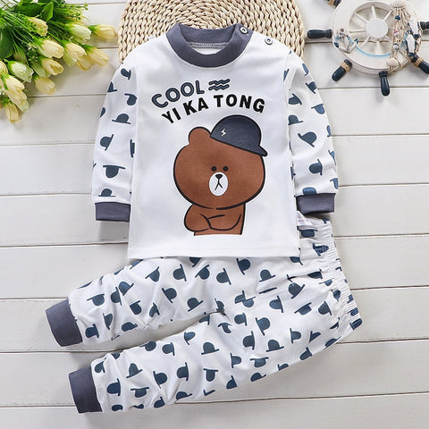 Kids Long Sleeved Pajamas Sets