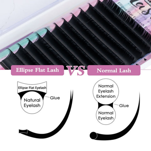 New flat lashes soft Split-tips fake eyelash