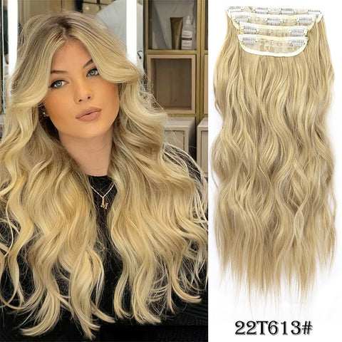 4Pcs/Set 20Inch Synthetic Hair Clip