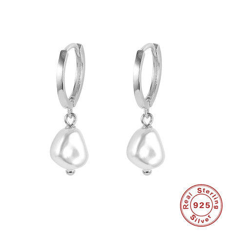 925 Sterling Silver Pearls Earrings
