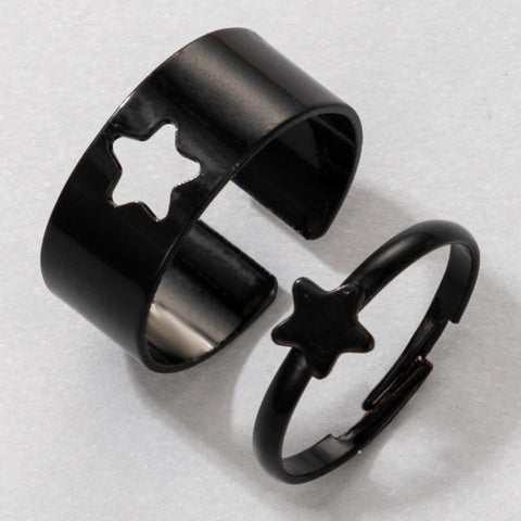 1/2 Pcs Couple Ring Fashion Women Men