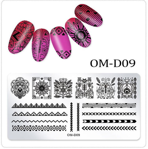 New Lace Flowers Nail Stamping Plates