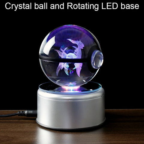 3D Crystal Engraving Popular Game Ball