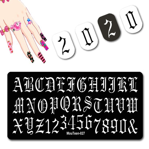 2022 New Pattern Nail Stamping Plates Graffiti Art