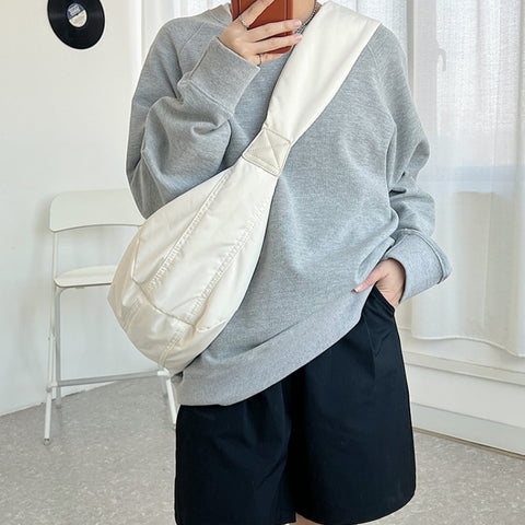 Women Large Capacity Casual Nylon Crossbody Bag