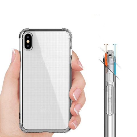 Iphone 14 13 12 11 Pro Max Drop Protection Clear Soft TPU Case