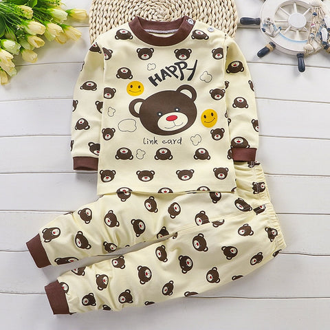 Kids Long Sleeved Pajamas Sets