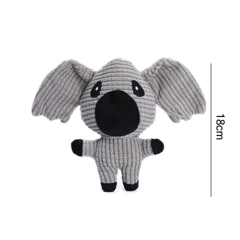 Dog Animal Shape Corduroy Chew Toy
