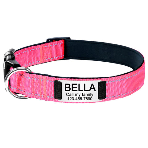 New Adjustable Reflective Nylon Dog Collars
