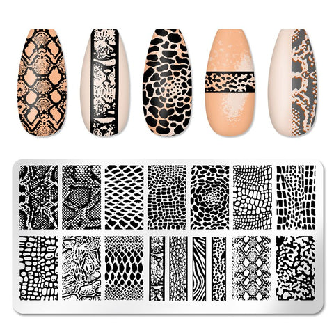 New Square Round Nail Stamping Plates