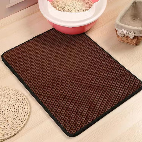 New Waterproof EVA Double Layer Cat Litter Box Mat