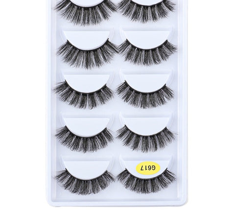 YSDO 3/5/10 Pairs Natural Half Eyelash