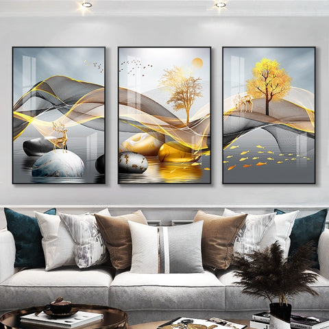 Abstract Landscape Wall Art Canvas Paintings