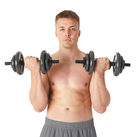 Adjustable Cast Iron Dumbbell Set