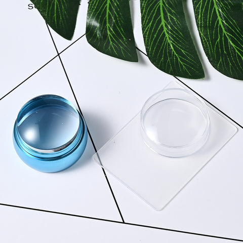 4cm(1 Set) Round Jelly Transfer Painting Stamper