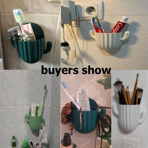 New Wall Self-adhesive Seamless Cactus Storage Rack