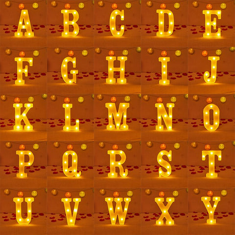 New Alphabet Letter LED Lights
