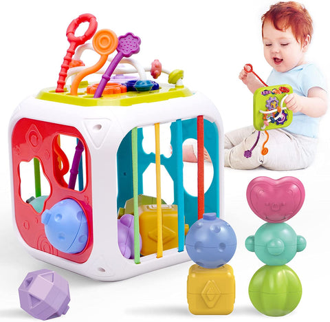Baby Activity Cube Montessori Sensory Toy