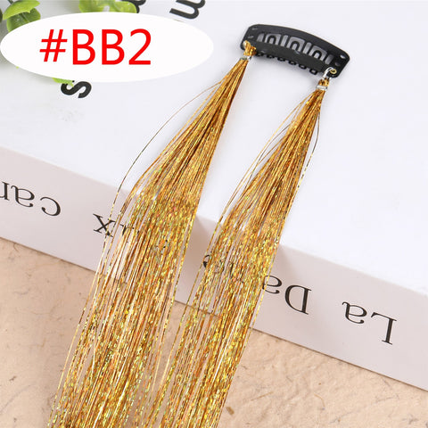 Rainbow Shiny Sparkle Hair Tinsel Kit