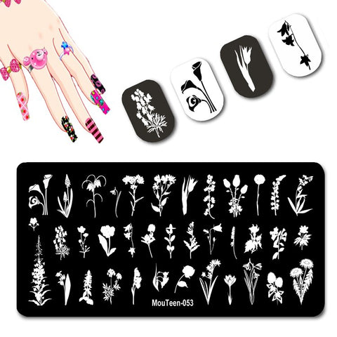2022 New Pattern Nail Stamping Plates Graffiti Art