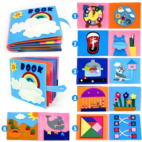 3D Toddlers Story Cloth Book Sensory toys