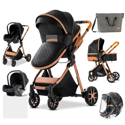 Baby 3 in 1 High Landscape Stroller